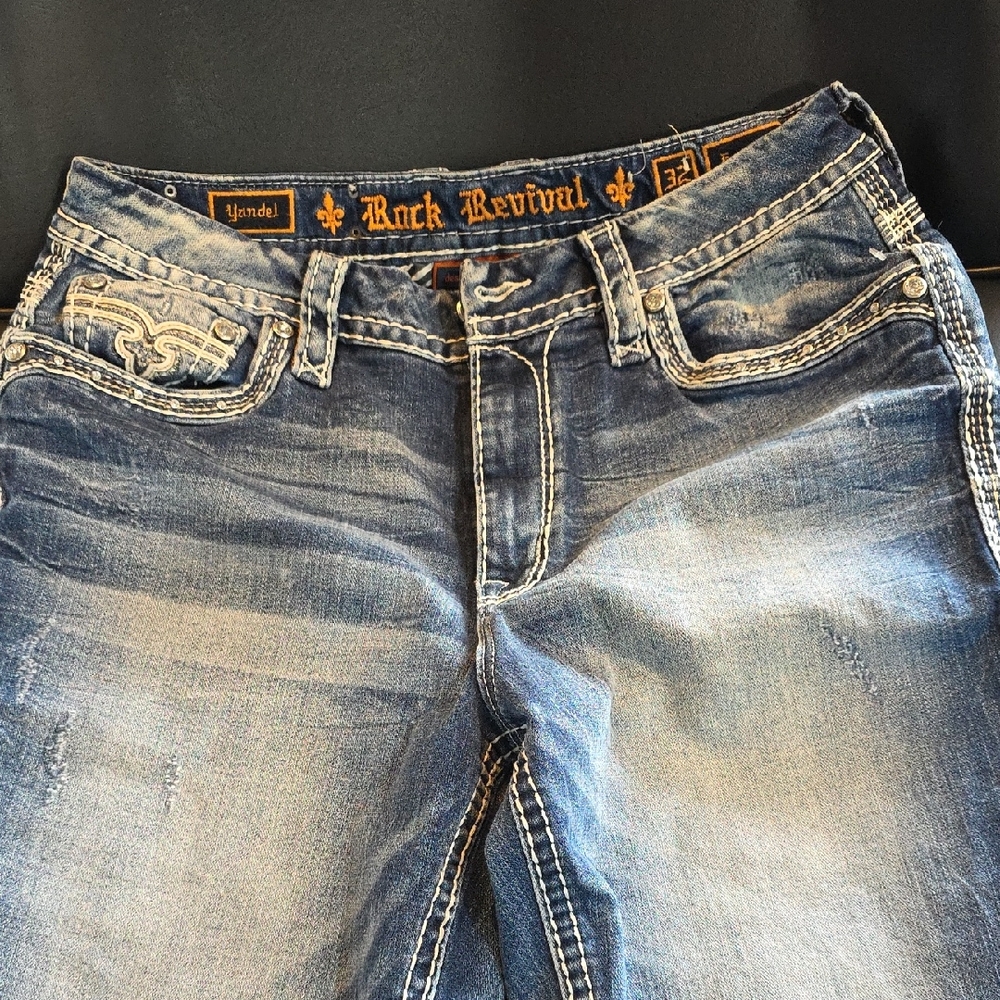 Rock Revival Distressed Denim Jeans